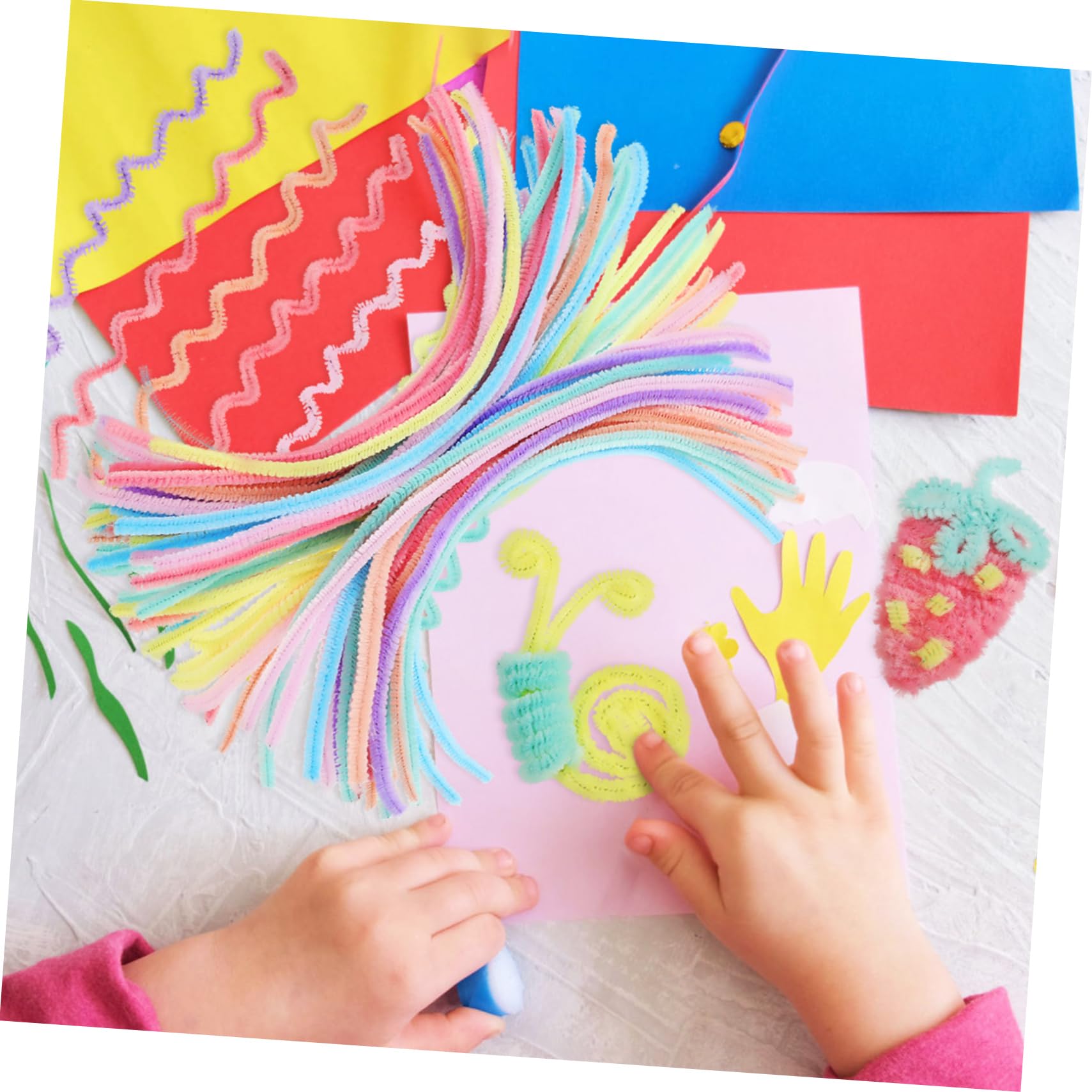 NUOBESTY 1500piezas Limpiapipas De Chenilla Para Manualidades Palitos De Creatividad Perfectos Para Decoraciones y Proyectos