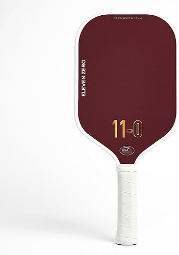 EZ Power K-0.630 in Pro Pickleball Paletas  Paletas de pickleball de aramida roja y fibra de carbono cruda  Superficie de alta fricción T700 para