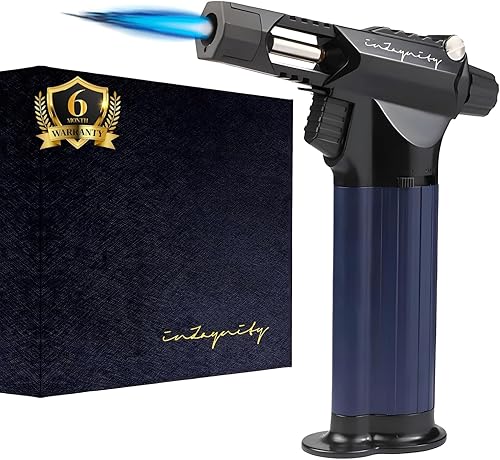 Miniatura 10 de Pistola de butano recargable, soplete de mano The Beast para cocinar, barbacoa, crema brulee, soldadura, soldadura y arte de resina, llama ajustable