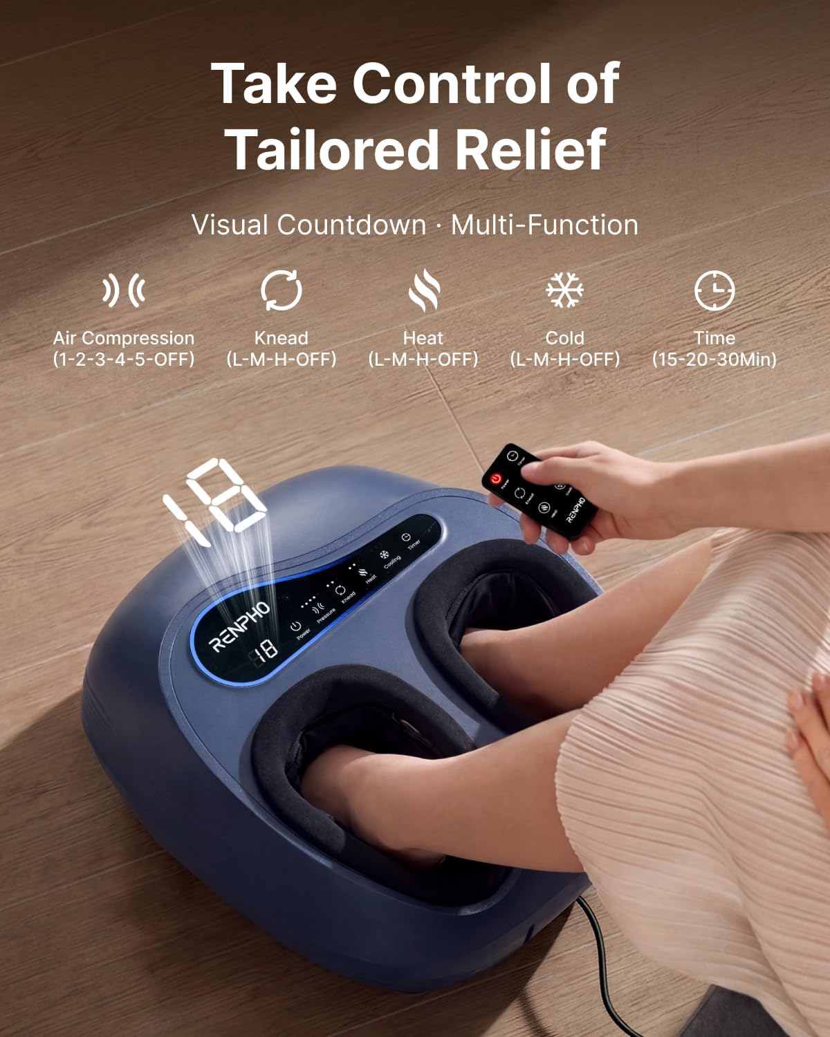  Thermacool 2-in-1 FSA Foot Massager with Heat & Cold, HSA Eligible thumbnail