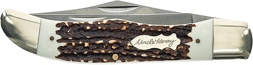 Miniatura 6 de Uncle Henry 227UH Bowie - Cuchillo de bolsillo plegable clásico con cuchillas de acero inoxidable de alto carbono mango tradicional de estaglón y