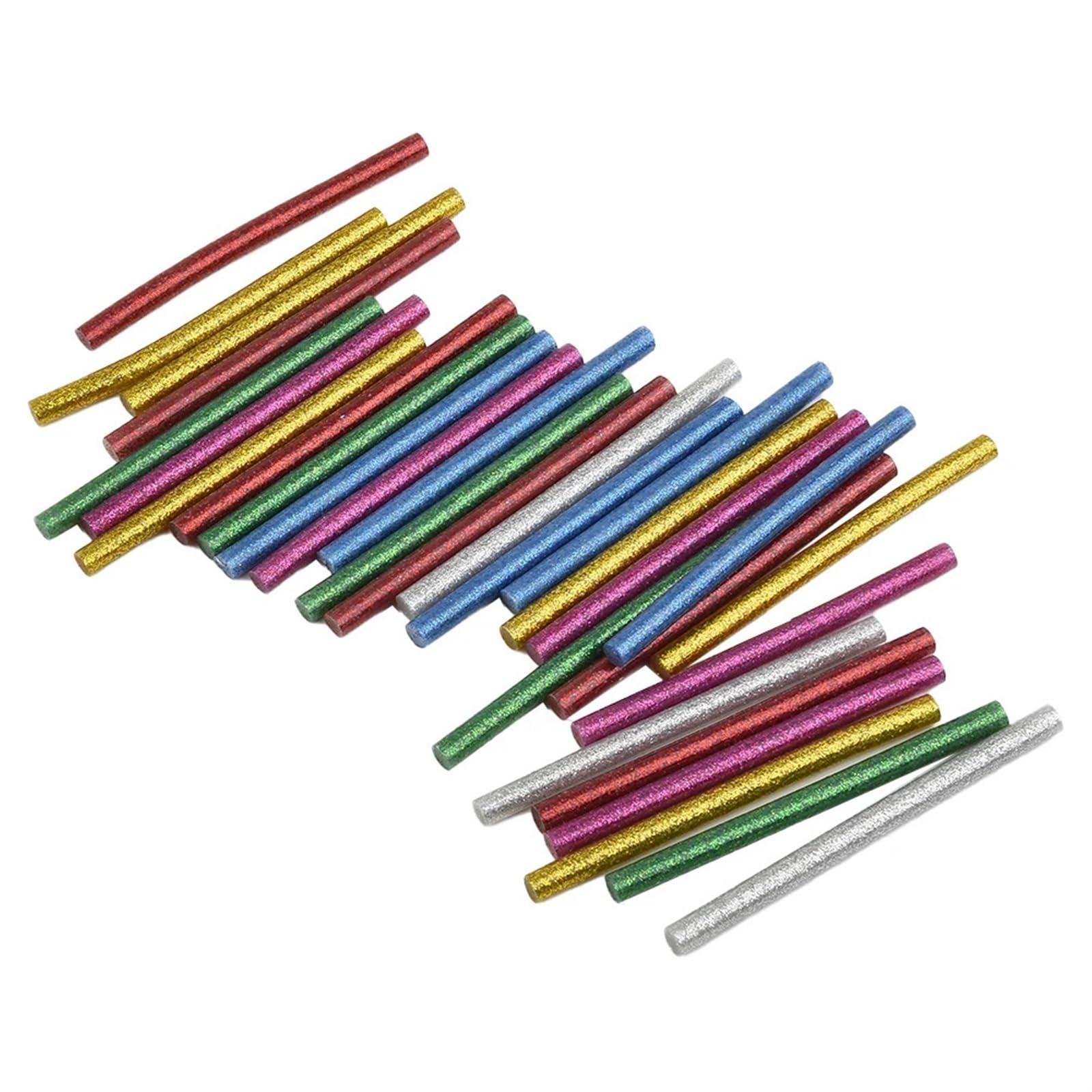 HeißKlebestifte 30 Teile/satz Farbige Hot Melt Kleber Sticks 7mm Klebstoff Verschiedene Glitter Kleber Sticks for Handwerk Reparatur FüR Heimwerken Reparieren