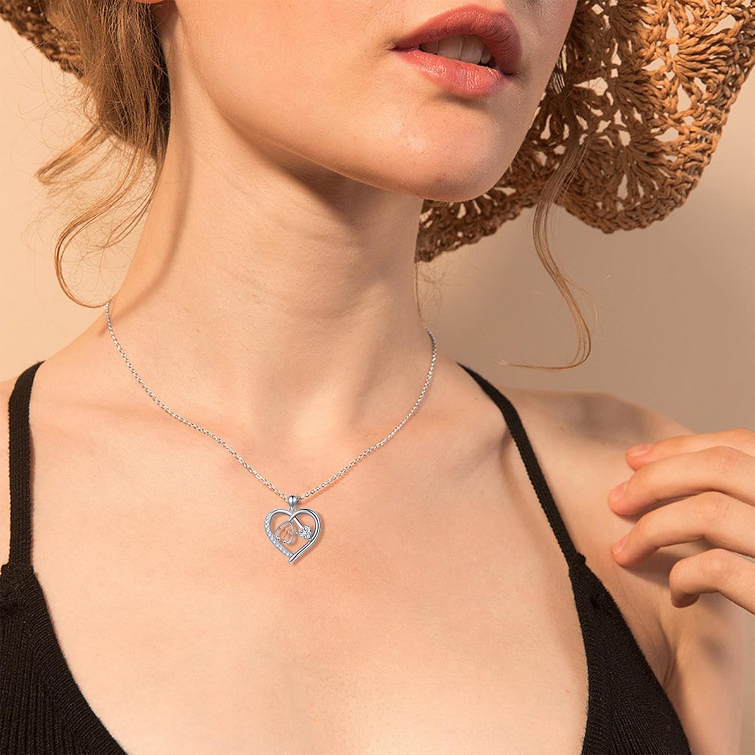 Heart Stethoscope Pendant Necklace for Women 925 Sterling Silver Gemstone Birthstone Doctor Nurse Day Medical Jewelry RN Registered Graduation Retirement Gifts - Image 3