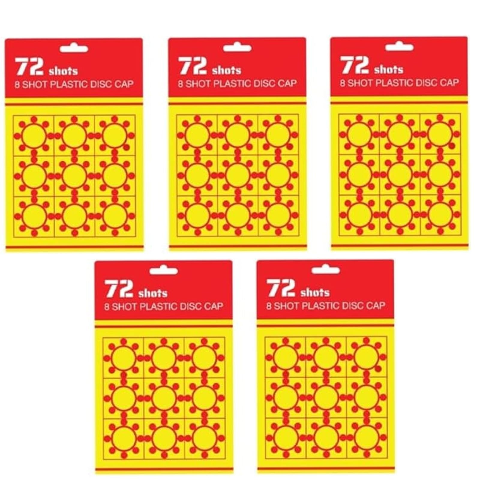 YSAMAX Plastic Shot Disc Cap Sheets, Refill Rings, Fun Loving, Durable Construction, Perfect for Parties & Role Play, Lightweight, Compact Design, Ideal for Little Kids (5pcs)