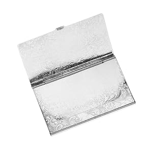 ◇THE MUSEUM VISITOR◇ L LOGO CARD WALLET SILVER METAL LOGO CARD WALLET (SILVER) : THE MUSEUM VISITOR