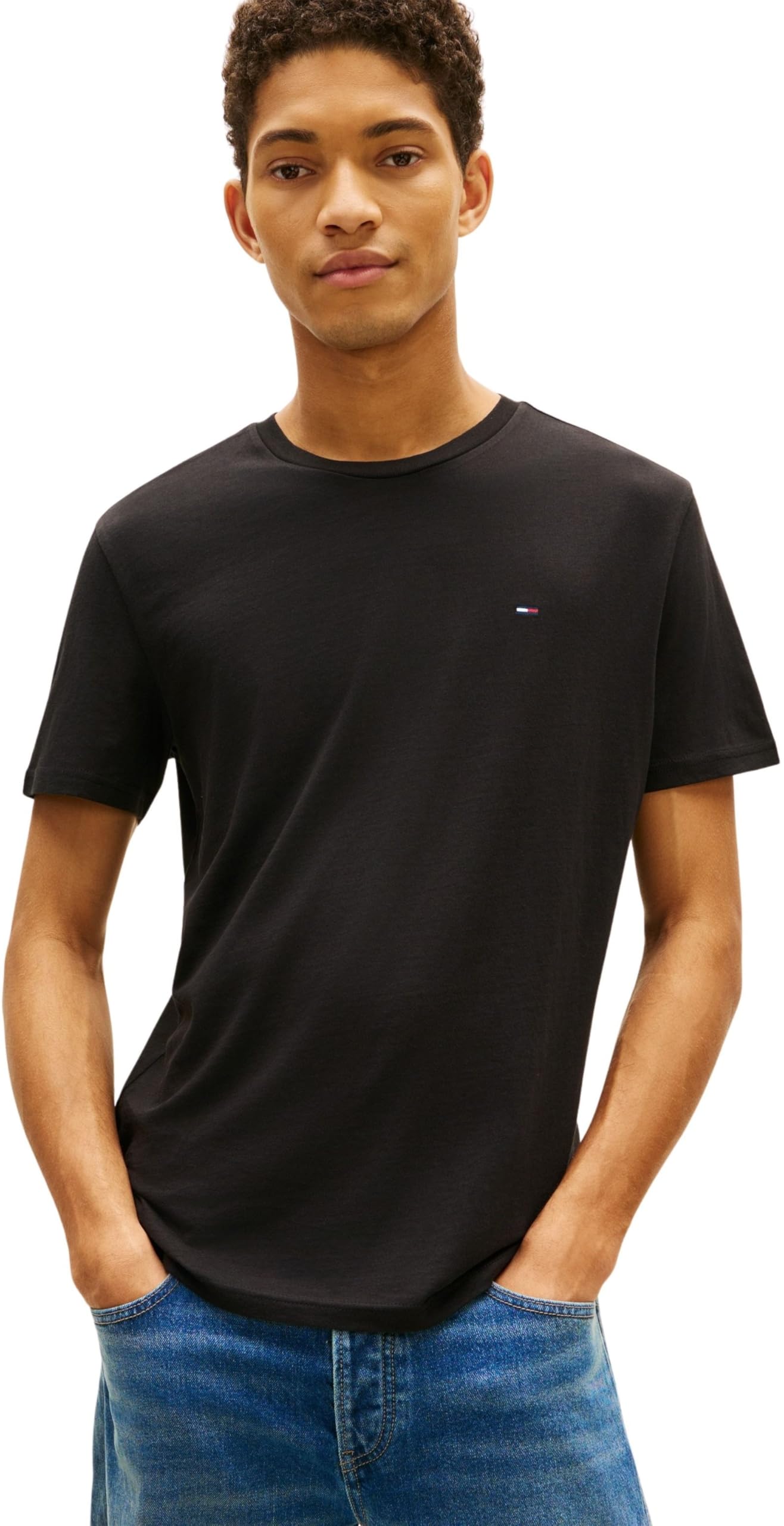 Tommy Jeans TJM Xslim 3 Pack tee Dm0dm21579 Camiseta S/S Hombre (Pack de 1)