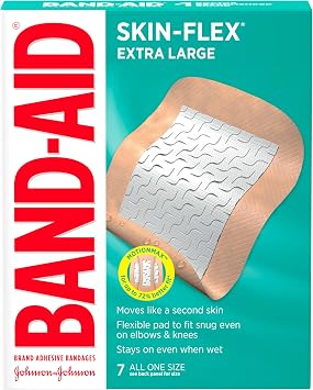 BAND-AID Brand Skin-Flex Adhesive Bandages, Extra Large, 7 Count