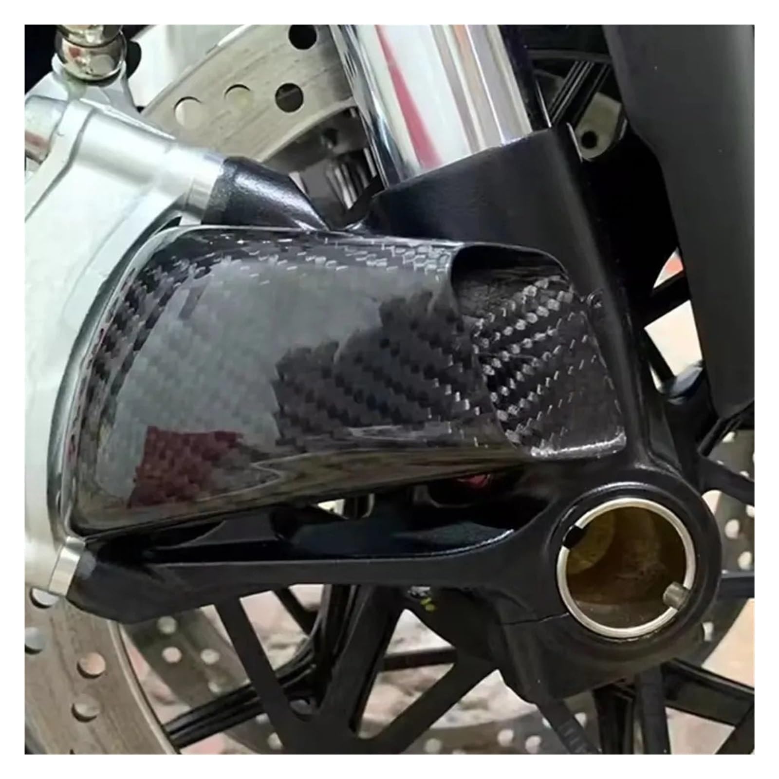 Ajuste para Yamaha YZF-R1 Accesorio Pinza de Fibra de Carbono Cubierta del radiador conductos de Aire Freno refrigeración disipador de Calor Enfriador de Pinza de Freno(Matte)