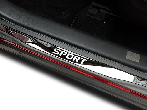 Protector de rasguños para umbral de puerta de automóvil, para Honda Accord 2019-2024 10 11, piezas de accesorios de acero con cubierta de plástico