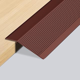 Aluminium-Bodenübergangsstreifen,0,9 m x 100 mm Aluminium Türschwellen Leiste, Selbstklebendes Übergangsprofil, Bodenübergangsleiste, Überbrücken die Höhenausgleich 8-40 mm