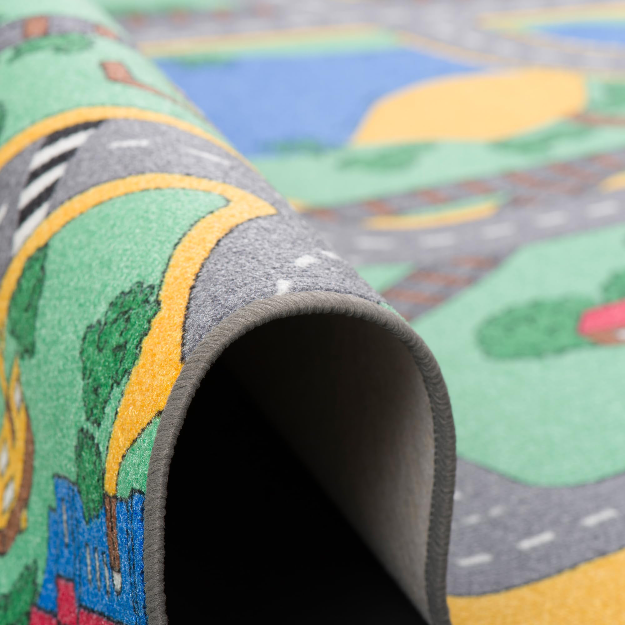 Snapstyle Kinder Spiel Straßenteppich Grün in 24 Größen