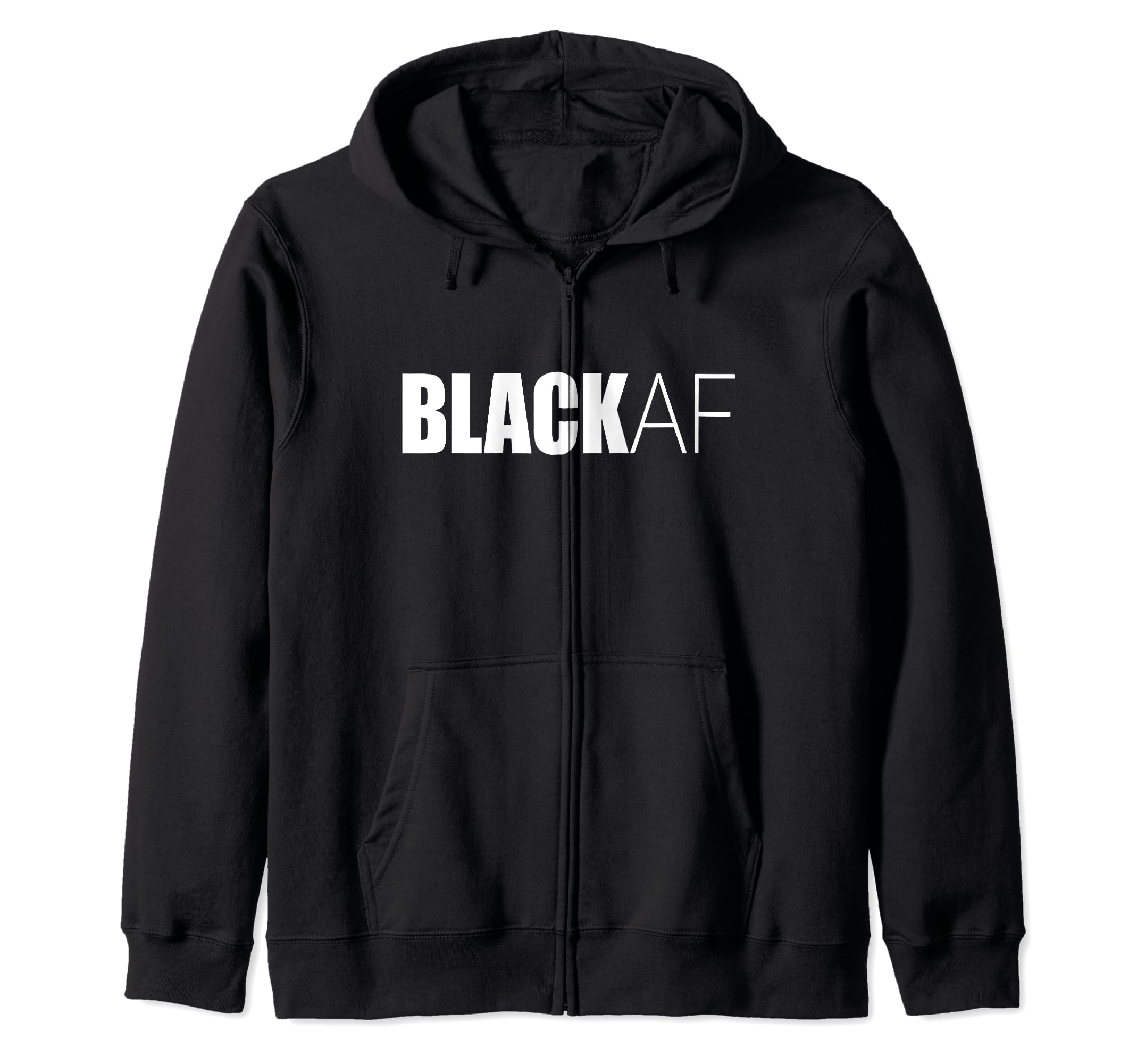BLACK AF BLACKAF African Melanin Pride History Month Meme Zip Hoodie