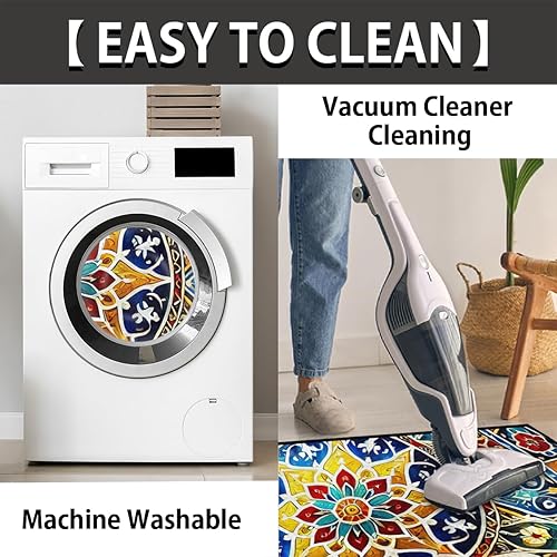 Miniatura 53 de Pardick Money - Tapete semicircular de billete de 100 dólares, antideslizante, duradero, lavable, para sala de estar, dormitorio