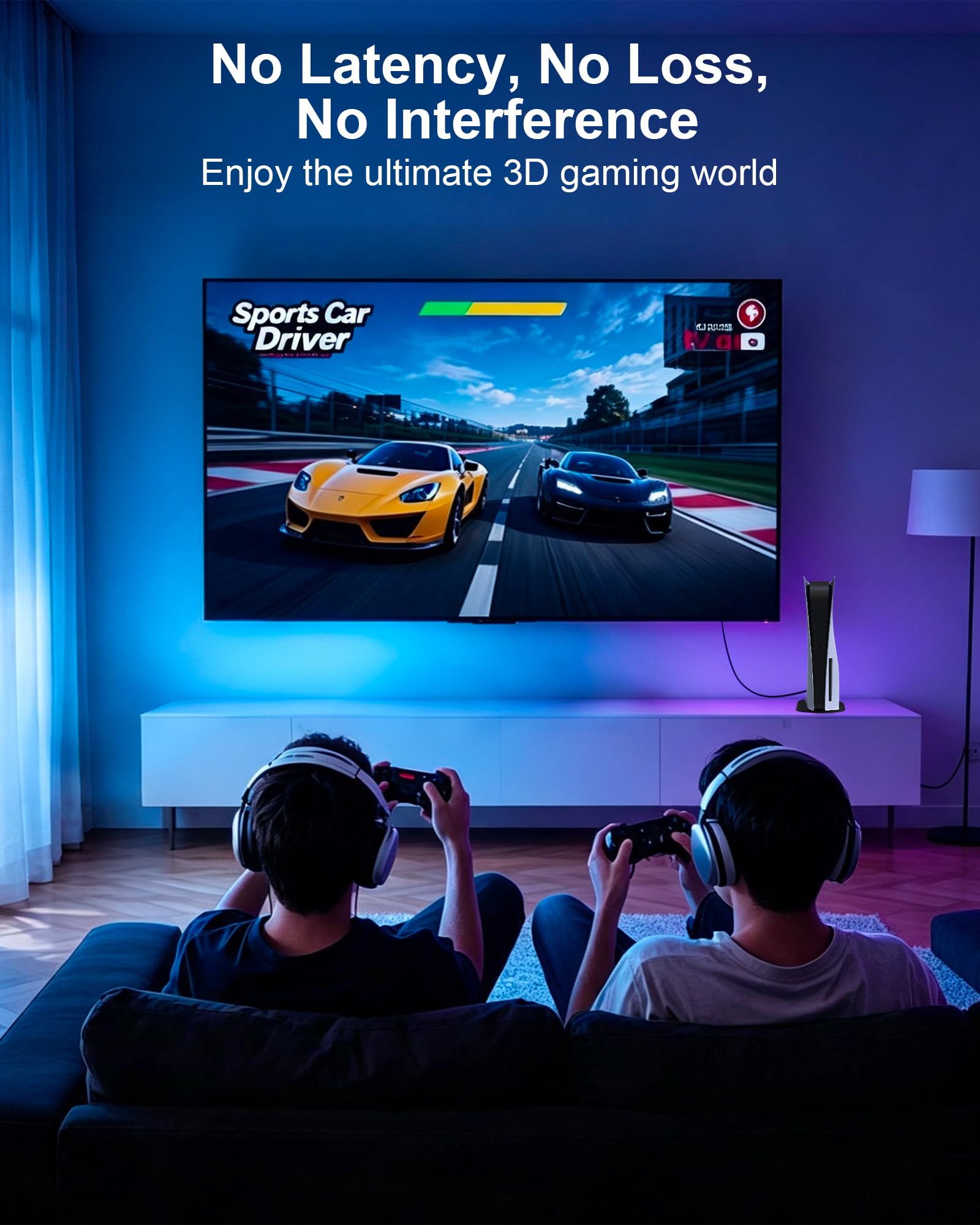 Cable HDMI con clasificación plenum (CMP) de 50 pies, cable HDMI 2.1 de fibra óptica 8K de alta velocidad de 48 Gbps, cable largo para tuberías, compatible con 8K y 60Hz 4K y 120Hz HDR, para