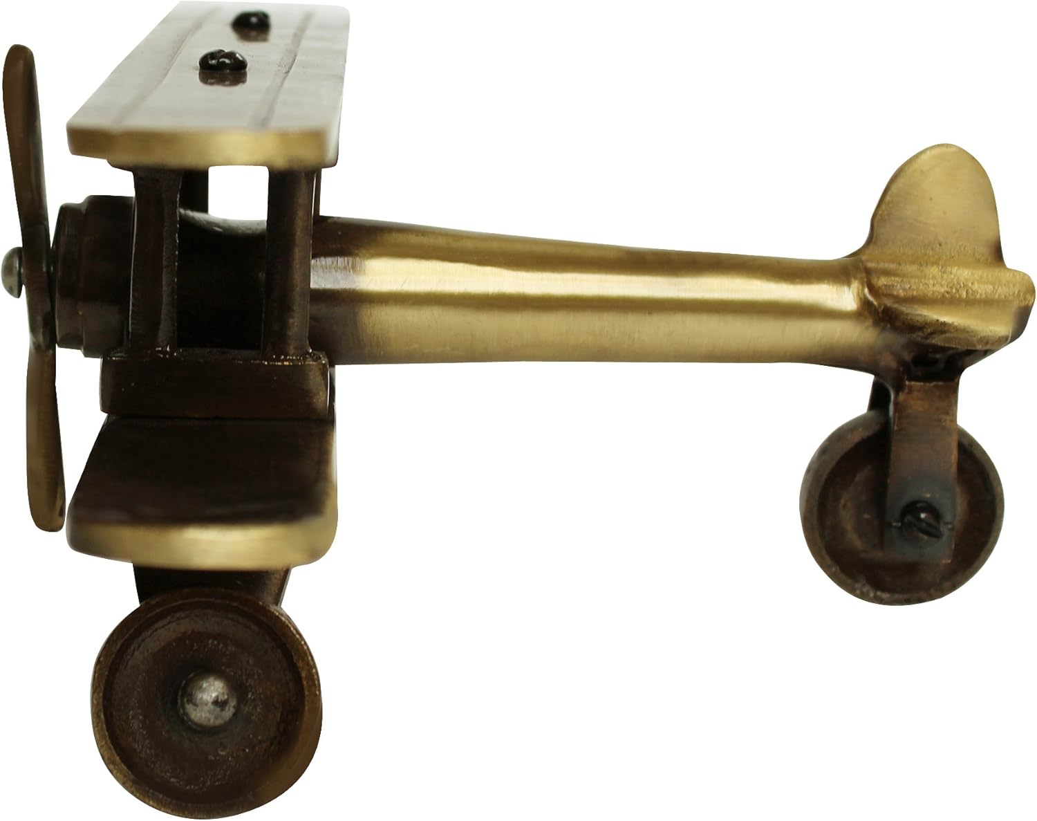 Brass Antique Aeroplane Model Showpiece (Brown_4.5 Inch X 5.5 Inch X 3 Inch) by Indian Collectible