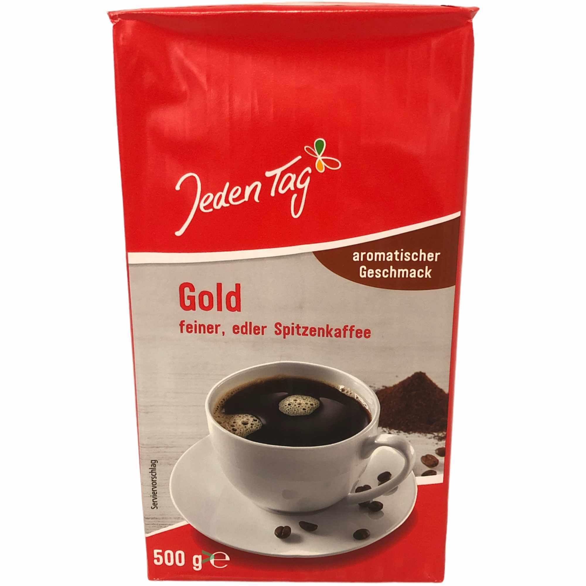 usy Bundle für Jeden Tag Kaffee Gold edler Spitzenkaffee gemahlen aromatischer Geschmack 6er Pack (6x500g Packung) + usy Block