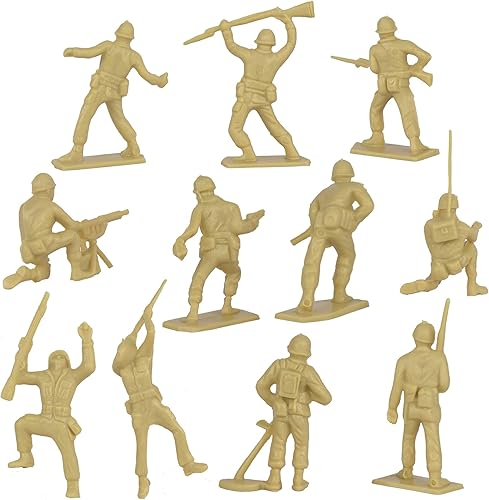 Miniatura 4 de Tim Mee Toy Hombres de plástico del ejército - 28 piezas de figuras de soldado de la Segunda Guerra Mundial - Hecho en Estados Unidos
