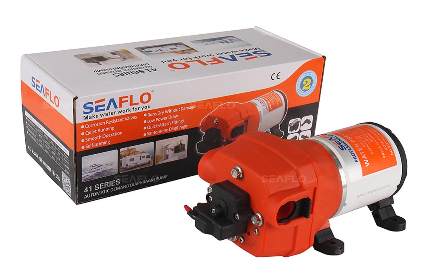 Amazon.co.jp: SEAFLO 41シリーズ 水圧ダイヤフラムポンプ - 12v