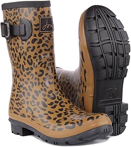 Lemon Jelly Boots Joules Molly Welly Mid Rain Boot Dog Print
