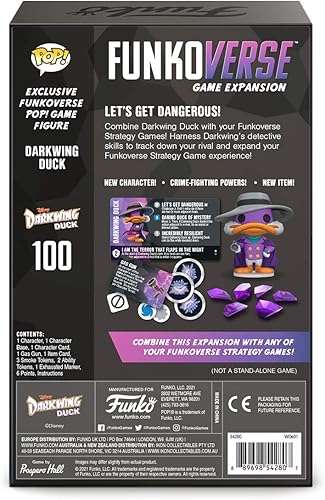 Vista 3 de Funkoverse El pato Darkwing 100 Expansion - Exclusiva de Funko Spring Convention.