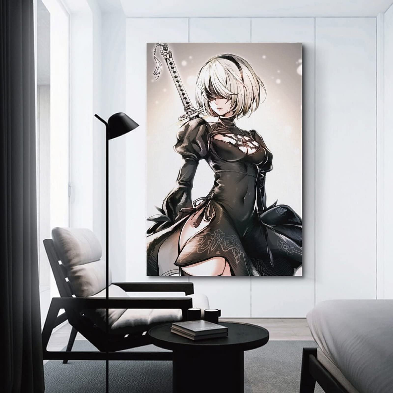 Amazon.com: NieR Automata 2B Poster Canvas Gifts Wall Art Posters