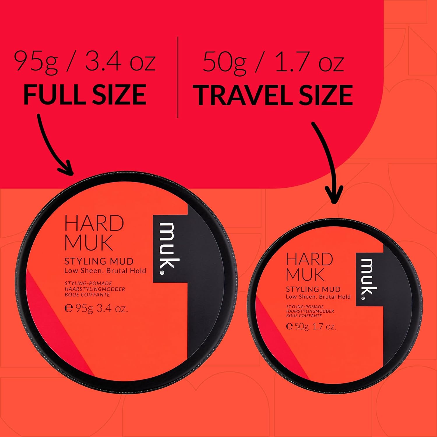 MUK. Hard Duo Hair Styling Mud (50g+95g)