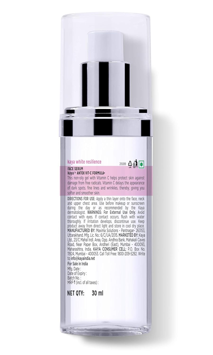 Kaya Skin Clinic Antox Vit-C Formula, 30ml