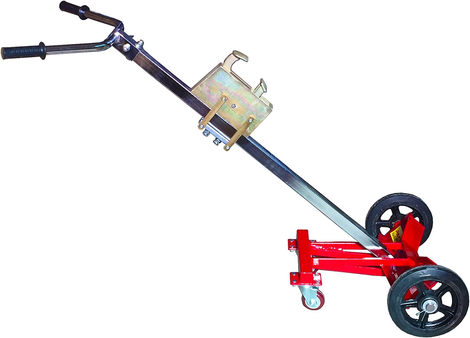 Pake Handling Tools 30 Gallon and 55 Gallon Drum Dolly - Durable Heavy Duty Steel Drum Truck 1000 lbs Capacity