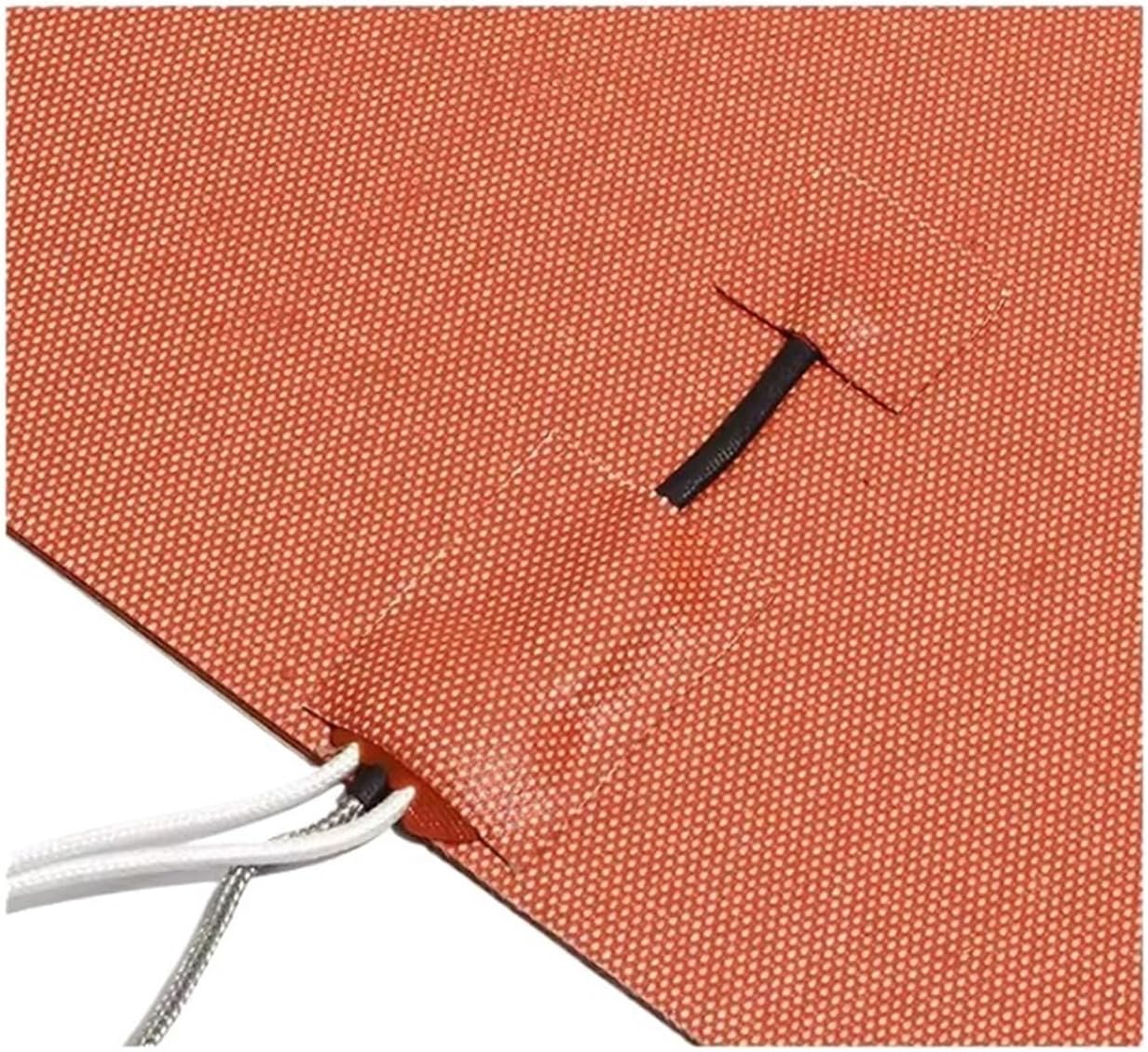 Silicone Rubber Heating Pads 1pc 12V 24V 220V Electric Silicone Heating Pad 20/30/50/80/100W with K Thermocouple 50MM/60MM/80MM/100MM(Without thermostat,220V_100W 120X120MM)