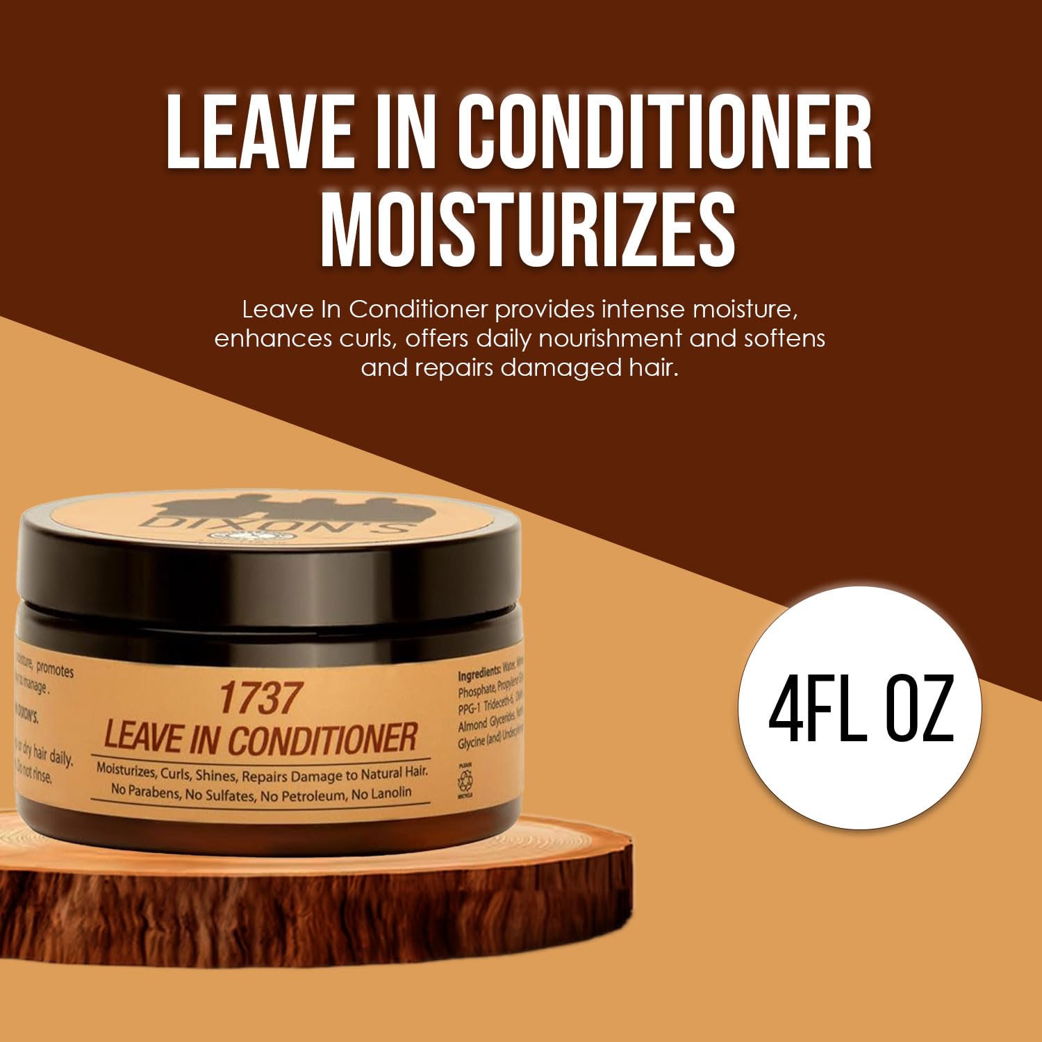 Amazon.com : Dixon's 1737 Leave-In Conditioner, Daily Hair