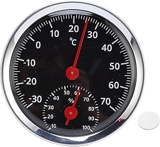 Auto Thermometer Hygrometer, 2 in 1 Mechanische Analog Temperatur Messgerätemesser für Innenraum Sauna Raumzubehör