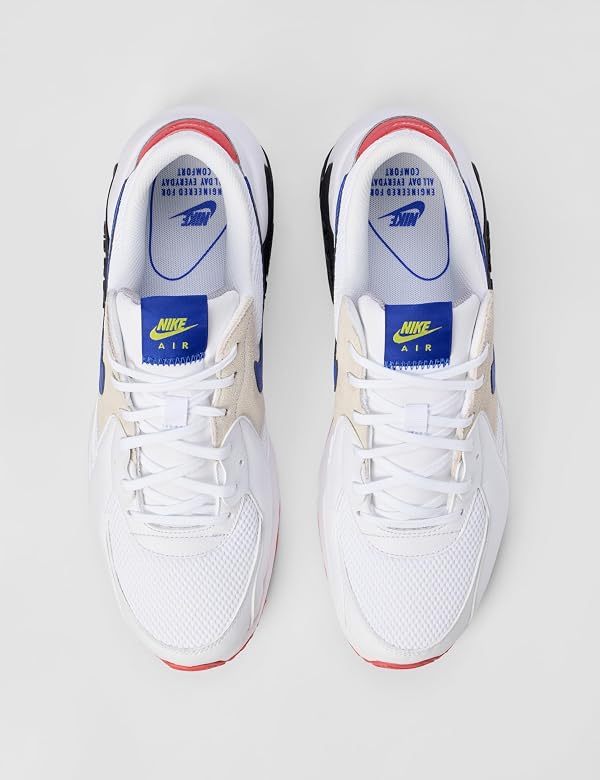 Nike Men's Air Max Excee, White/Hyper Blue-Bright Cactus-Track Red, 11.5 by Nike - Used condition - Image 4