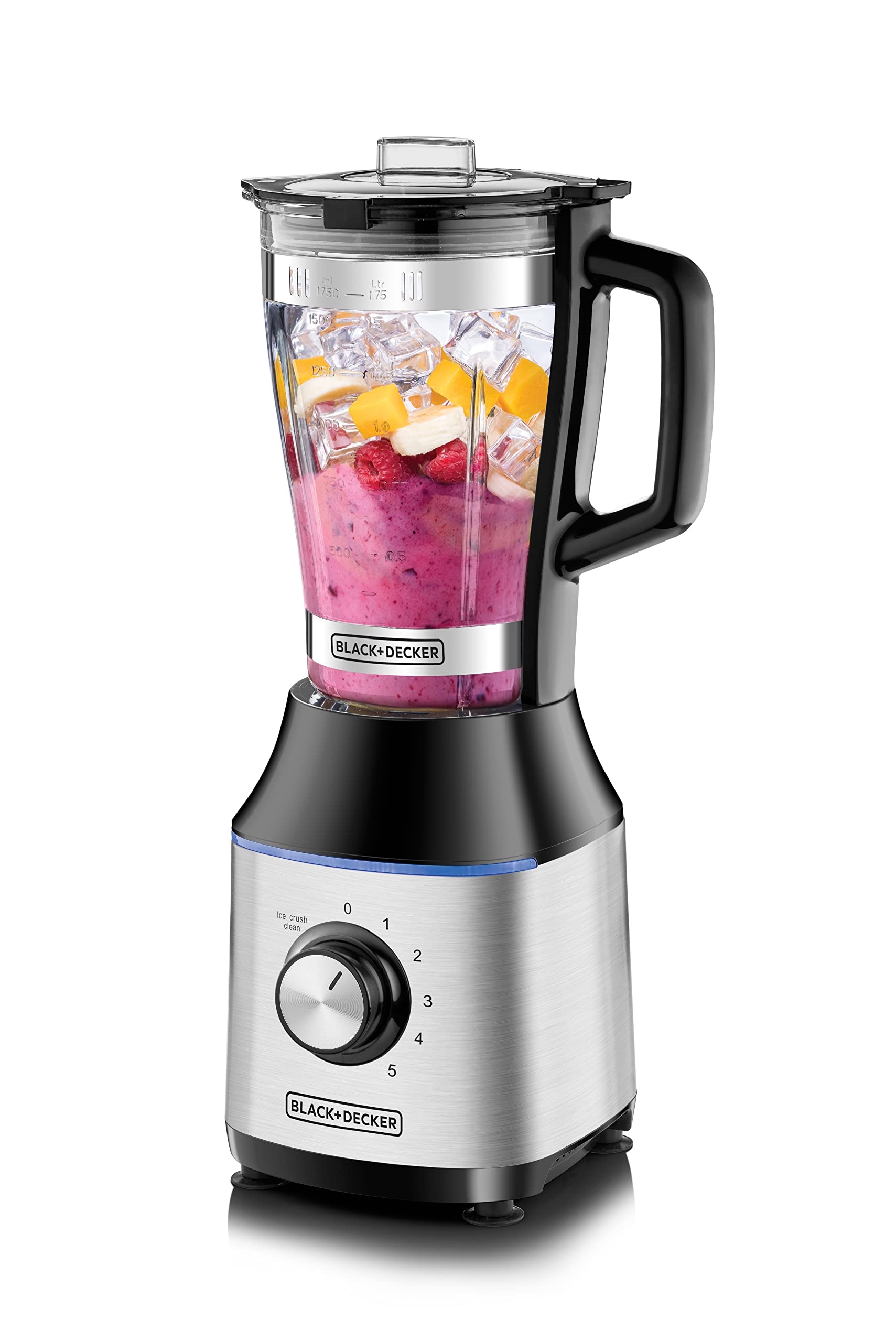 Black & Decker BXJB800E blender Mélangeur de table 800 W Noir, Transparent