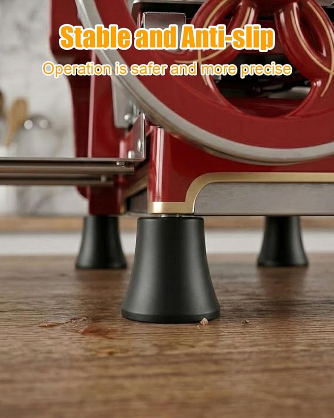 4 Piezas Patas de Goma para Cortadora de Carne 8MM Rosca Compatible con Berkel miniatura 5