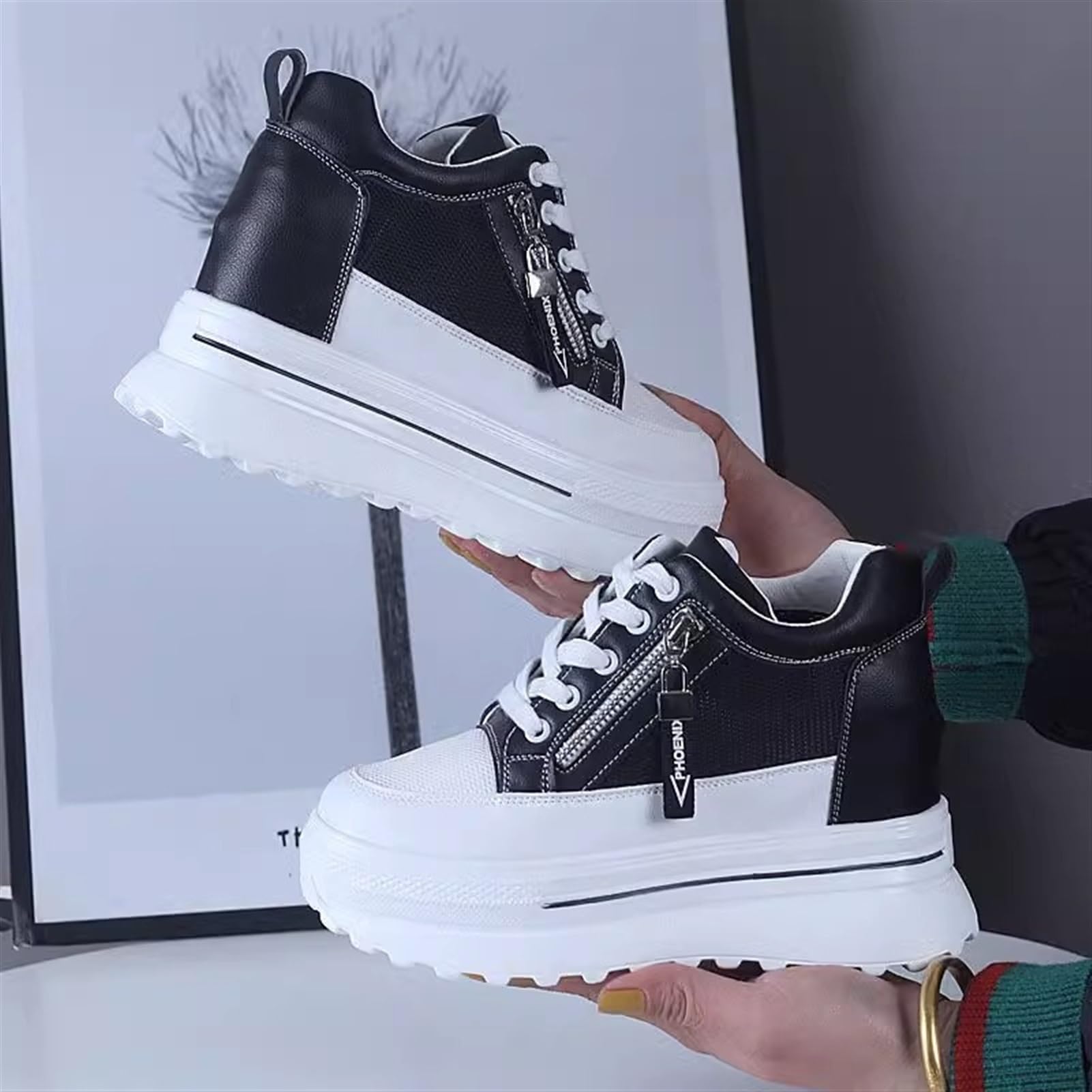 Nuevas Zapatillas De Deporte Zapatos De Plataforma Alta Moda Casual Chunky Sneakers Zapatillas Vulcanize Mujer Zapatillas para Correr Al Aire Libre