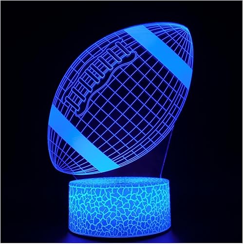 Miniatura 8 de Luces nocturnas de ilusión óptica 3D, lámpara de escritorio LED creativa, control remoto y control táctil, 7 o 16 colores cambian con alimentación
