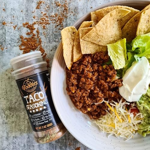 Miniatura 4 de Foddies - Condimento para tacos, paquete de 3 unidades, bajo FODMAP, sin gluten, sin cebolla sin ajo, vegano, a base de plantas, apto para SII