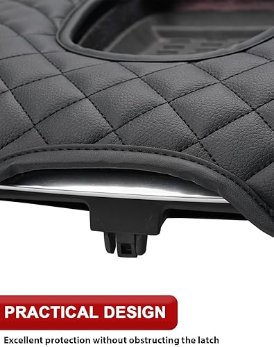 Miniatura 5 de KBH Funda para reposabrazos de consola central para Cadillac Escalade 2015 2016 2017 2018 2019 2020, tapicería de cuero de vinilo, cubierta de