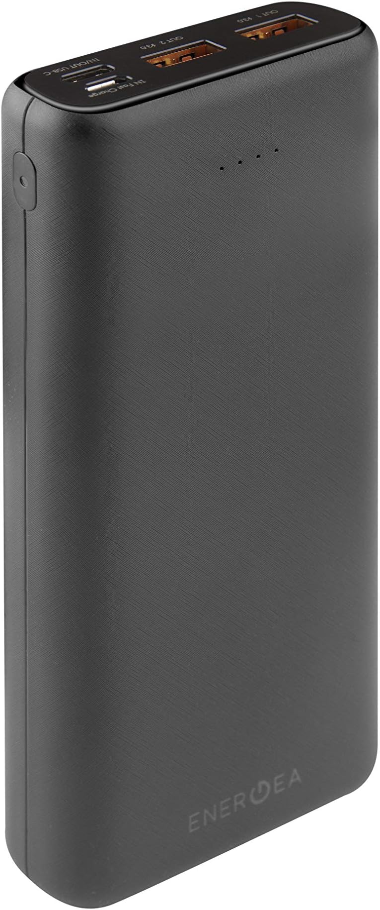 ENERGEA COMPAC ULTRA (PQ2201) 20000MAH PD LI-POLY USB-C POWER BANK, SMART CHARGE 4.0 WITH QUICK CHARGE 3.0 AND USB-C POWER DELIVERY (Black)
