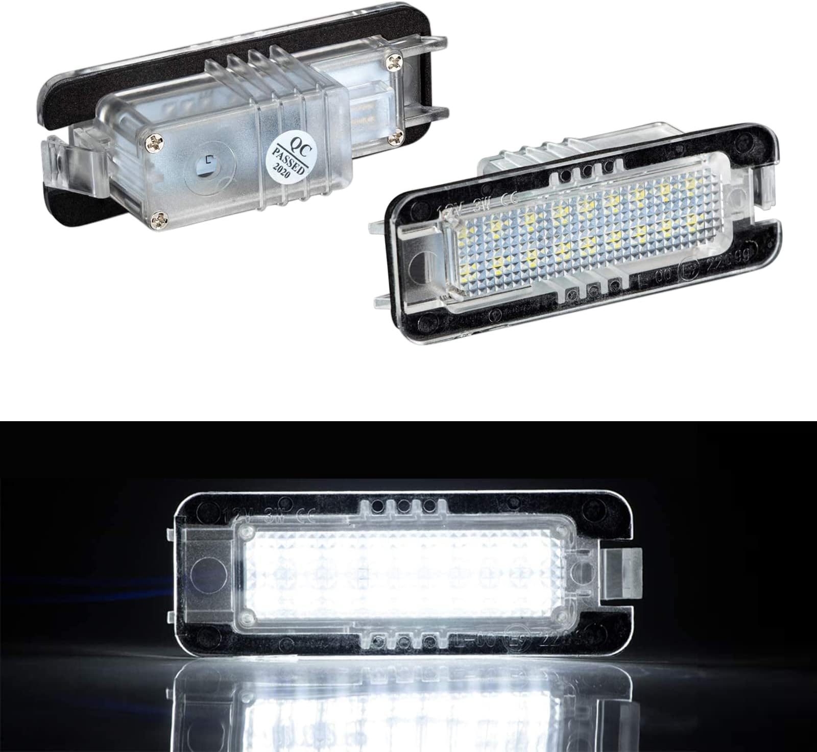 vw scirocco lupo golf mark 7 passat number plate light
