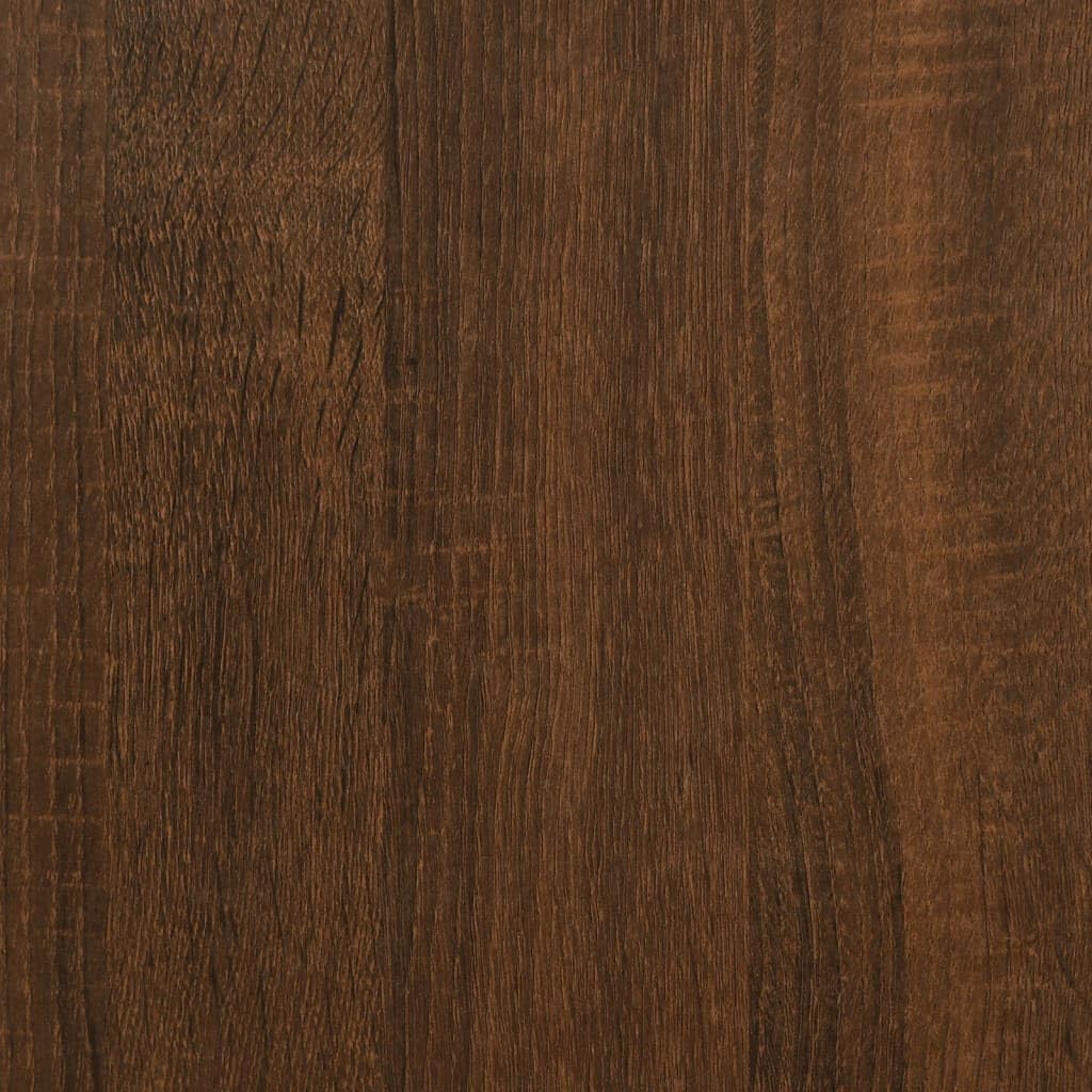 Homgoday Tavolino da caffè in rovere marrone, 45 x 45 x 47,5 cm, in legno ingegnerizzato, tavolino da tè per soggiorno, sala d'accoglienza degli ospiti, camera da letto e ufficio