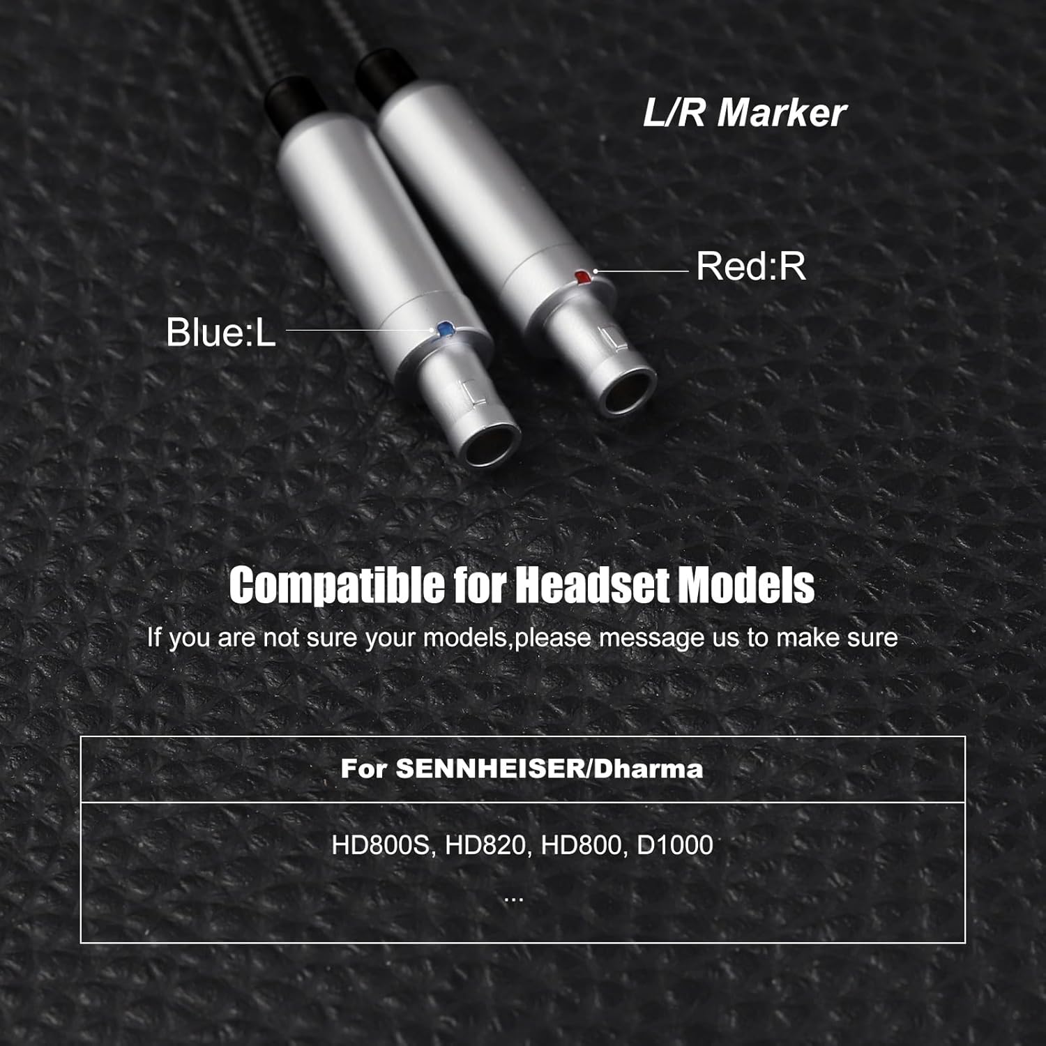 okcsc HD820 Headphone Cable, for Sennheiser Earbuds, PVC Nyllon Braided Wire Conductor OFC Cable, for Sennheiser Dharma HD800s HD820 HD800 D1000 4 PIN XLR Plug 6.56FT