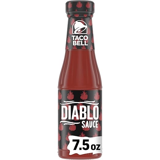 Taco Bell Diablo Sauce (7.5 oz Bottle) Grocery & Gourmet