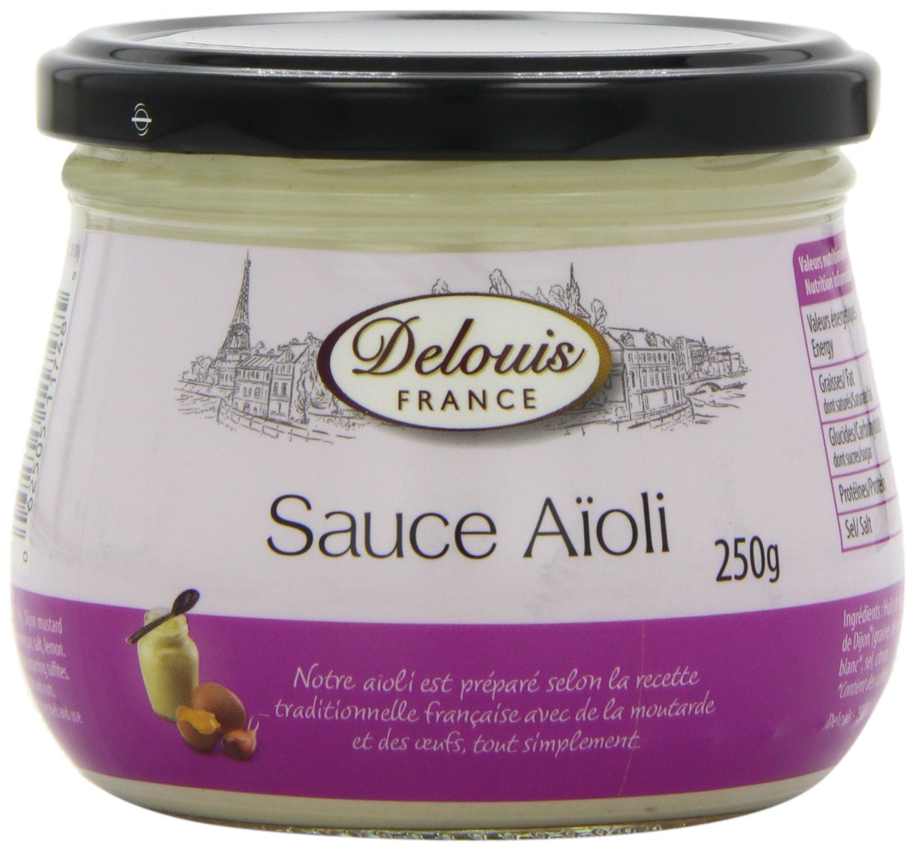 Delouis Garlic Mayonnaise - Aioli 250 g (Pack of 3)