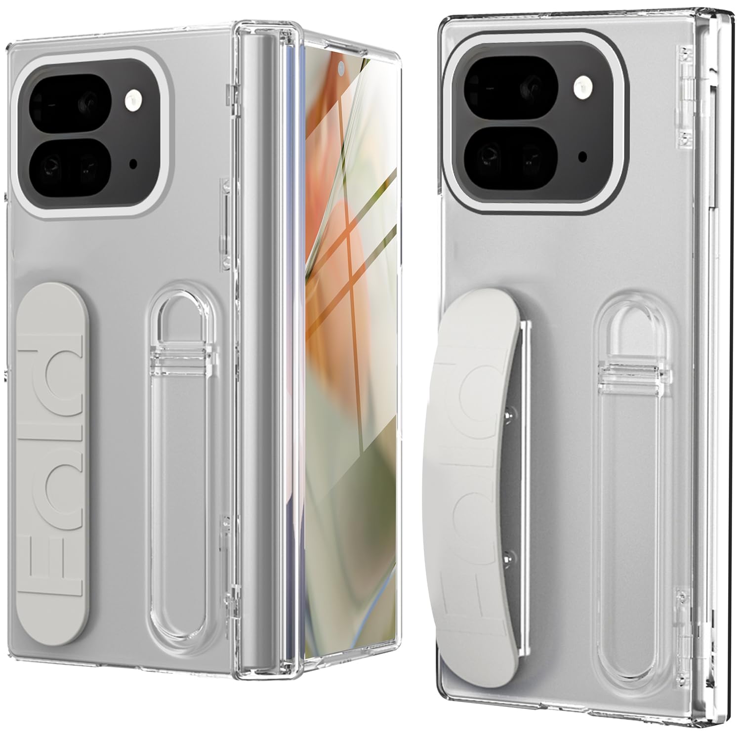 Hülle Für Google Pixel 9 Pro Fold Mit Ständer & Stiftfach - Kompletter Schutz, Anti-Fingerprint, Schwarz