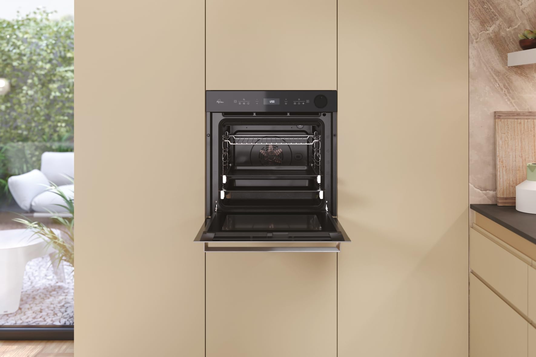 Bauknecht BIK5S DP8F2 ES Einbau Dampf-Backofen Soft Steam FlexiClean Pyrolyse AirFry Multiflow MyMenu 2-fach Teilauszug Energieklasse A+