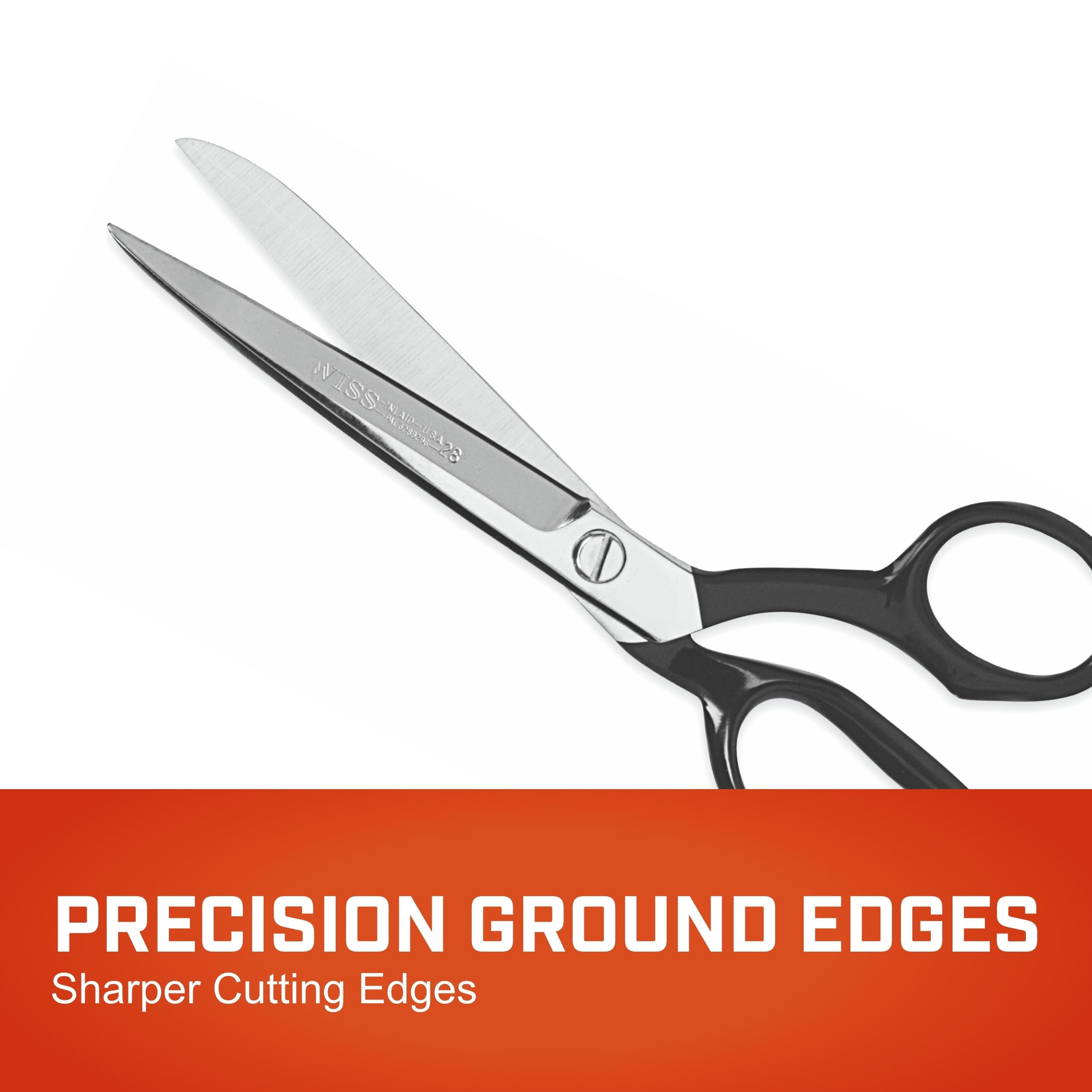 Crescent Wiss 8-1/8" Industrial Bent Trimmers - Heavy Duty Scissors Cutting Tool for Sewing Fabric, Carpet, Drapery, Upholstery - Professional Shears - 428N
