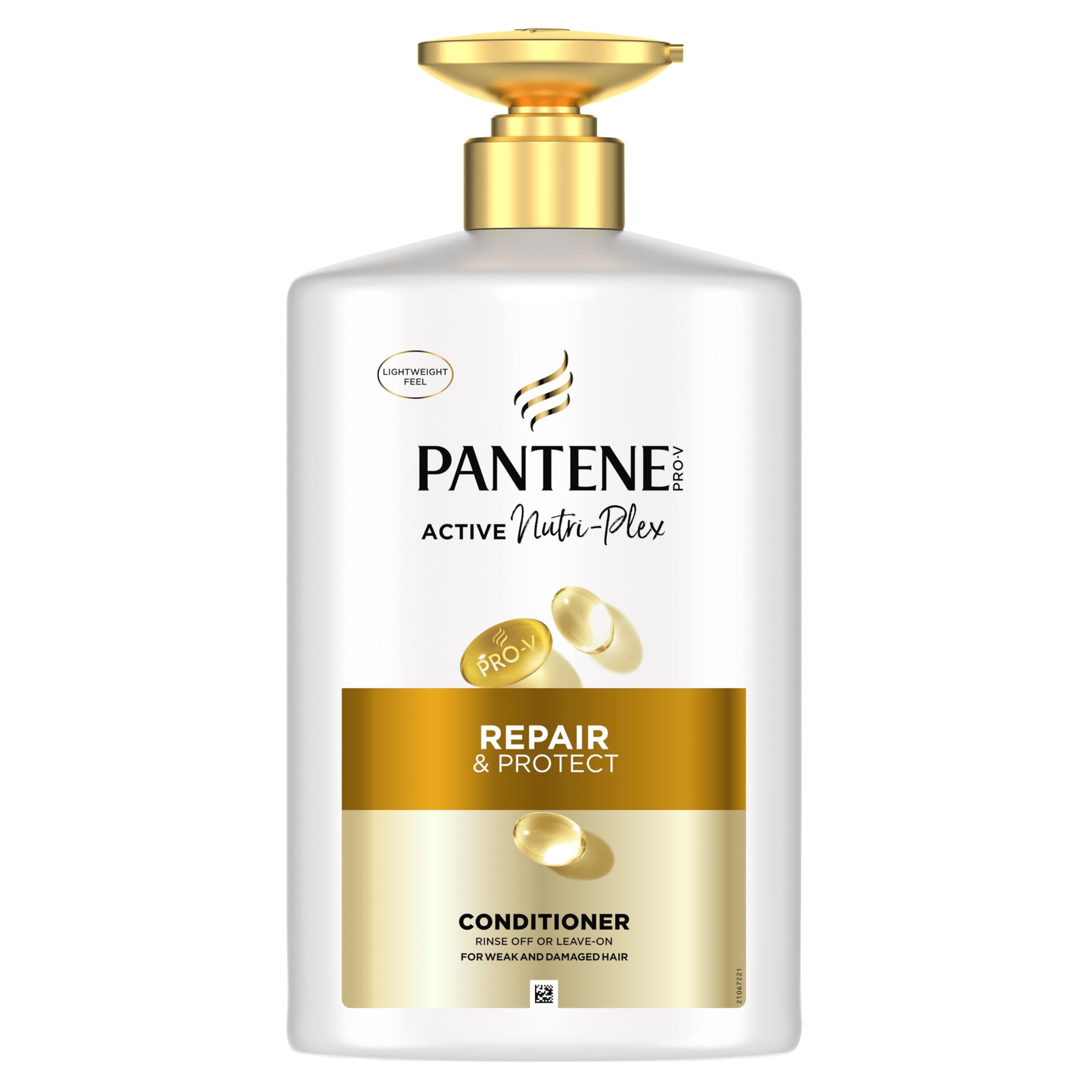 Pantene Pro-V Repair & Protect Après-Shampoing 1000ml Pompe pour Cheveux Fragiles, Secs et Abîmés, Après-Shampoing Quotidien Léger, Sans Fini Gras, Complexe de Pro-Vitamine B5 et Nutriments