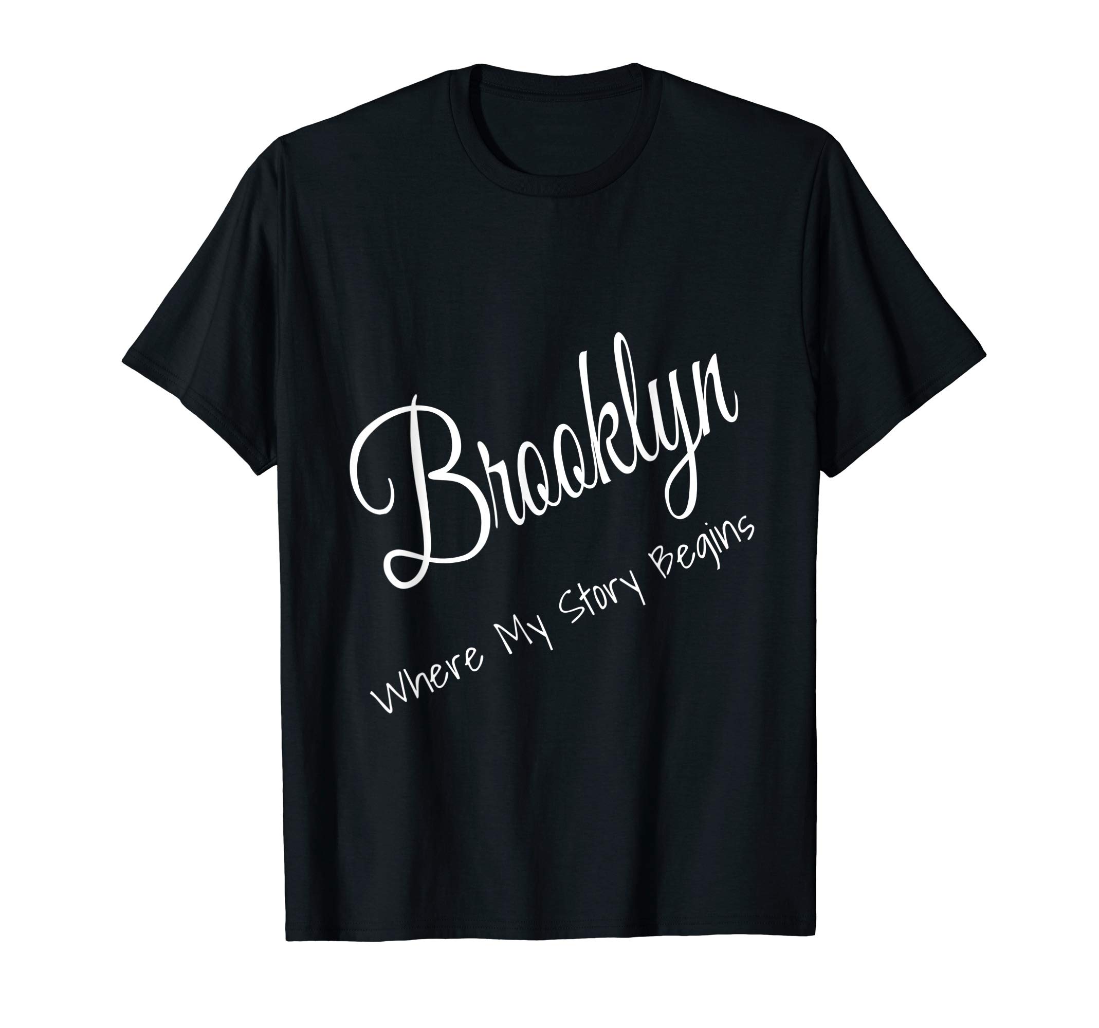 Brooklyn Bridge Vintage Souvenir GiftsBrooklyn New York - Where My Story Begins Cute Tee T-ShirtOEKO-TEX STANDARD 100
