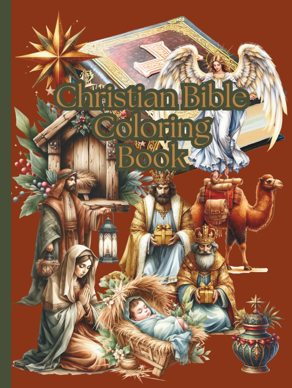 Christian Bible Coloring Book (Christian Religion Church Jesus GOD Bible)